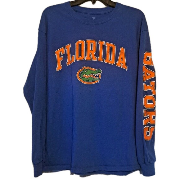 Fanatics Men's Blue University Of Florida Gators Long Sleeved T Shirt Size Large - Picture 1 of 6